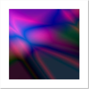 blue green purple pink texture design Posters and Art